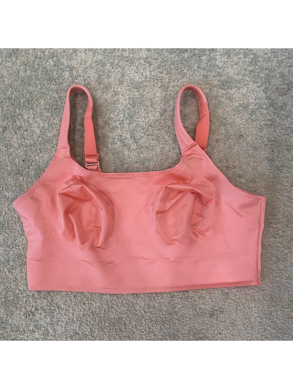 Ruby Ribbon Size 36 Original Demiette Bra 3029 Pink CORAL Free Camisole